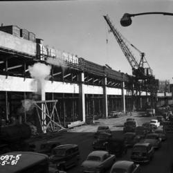 Alaskan Way Viaduct from Colman Dock [construction]